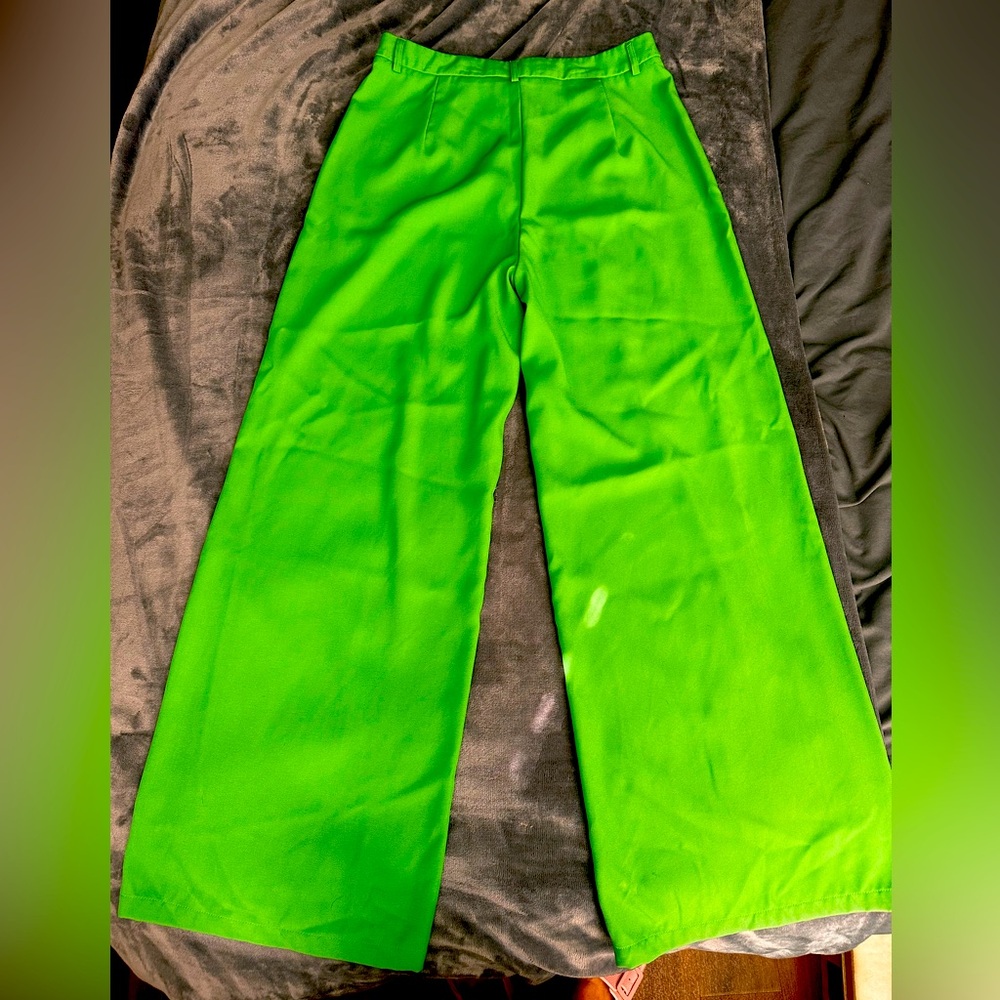 Green dress pants